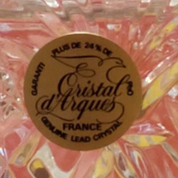 Vintage 1996 Crystal D'Arques Vincennes Creamer and Lidded Sugar FRANCE NIB - Picture 5 of 6